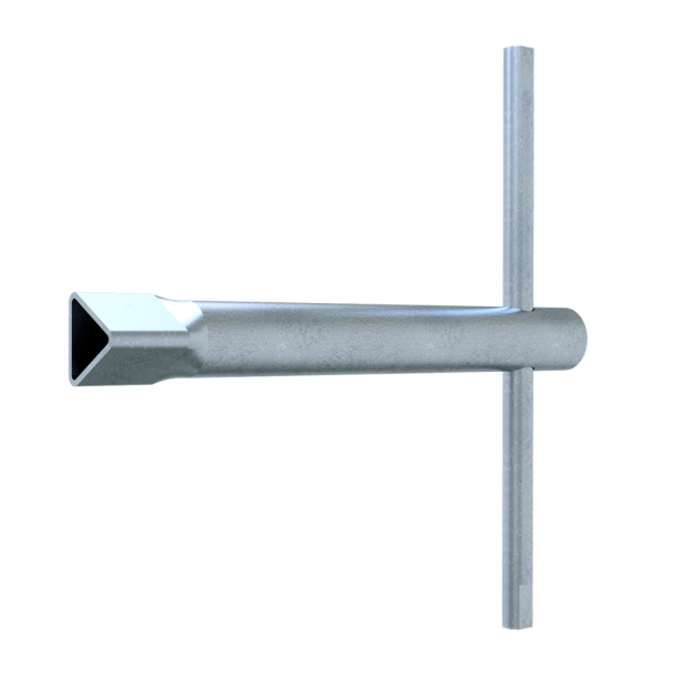 Triangular socket wrench, galvanised